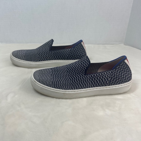 Rothy's Maritime Gradient Sneakers Womens 7 Navy Blue Slip On Comfort - Picture 3 of 14